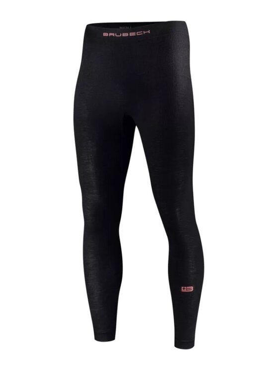 Brubeck Brubeck Kalesony LE1429M Merino Wool Czarny Regular Fit