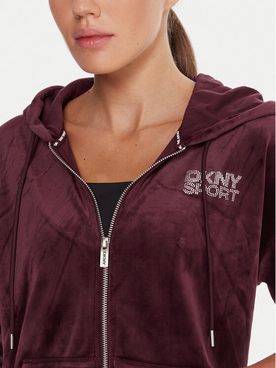 DKNY Sport DKNY Sport Majica dugih rukava DP5J9634 Tamnocrvena Regular Fit