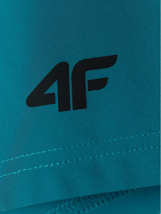 4F 4F Szorty sportowe BASIC+ Turkusowy Regular Fit