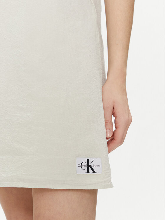 Calvin Klein Jeans Calvin Klein Jeans Rochie de vară J20J223425 Écru Regular Fit