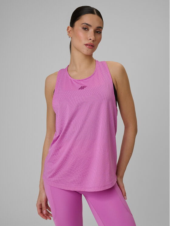 4F 4F Koszulka techniczna SOLAR PUNK Różowy Loose Fit