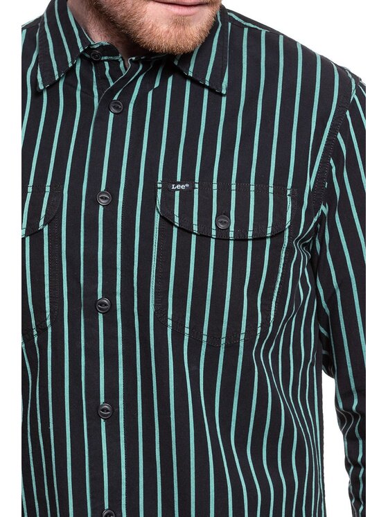 Lee Lee Camicia WORKER SHIRT Verde Regular Fit