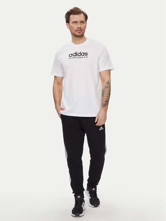 adidas adidas Tričko All SZN Graphic T-Shirt IC9821 Biela Loose Fit
