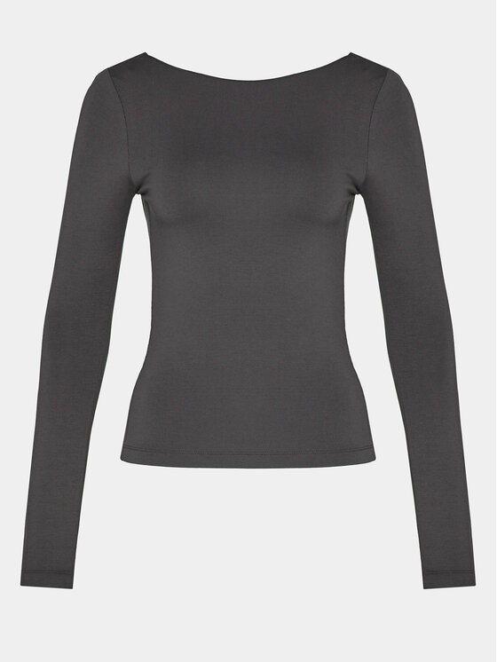 Gina Tricot Gina Tricot Блузка 21146 Сірий Slim Fit