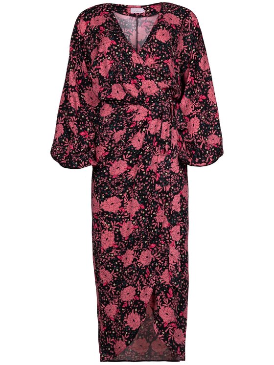 LAURELLA LAURELLA Sukienka codzienna 4TU033 Czarny Regular Fit