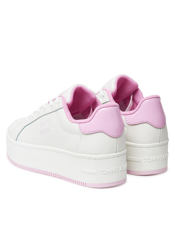 Tommy Jeans Tommy Jeans Sportcipők Tjw Flatform Patent Sneaker EN0EN02864 Ekru