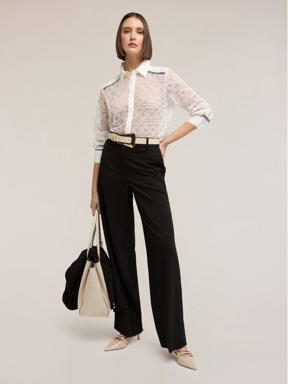 Motivi Motivi Camicia 5013Q000911N0R2 Bianco Regular Fit