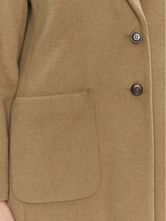 United Colors Of Benetton United Colors Of Benetton Vilnonis paltas 28HFDN02V Smėlio Regular Fit