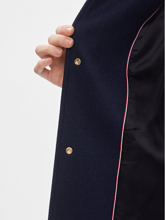 Tommy Hilfiger Tommy Hilfiger Kurtka bomber Collegiate Wool Blend Varsity WW0WW40479 Granatowy Regular Fit