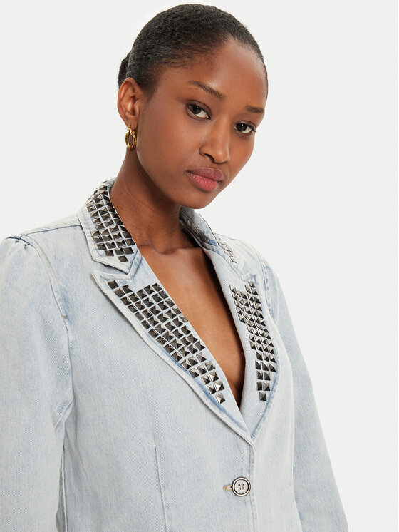 One Teaspoon One Teaspoon Marynarka 26469 Niebieski Relaxed Fit