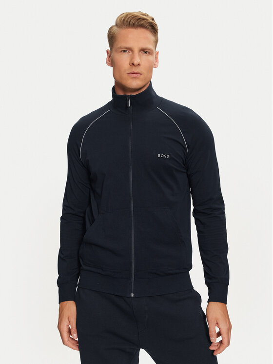BOSS Boss Pulóver Mix&Match 50515366 Sötétkék Regular Fit