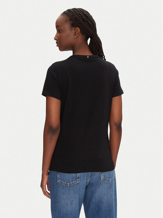 BOSS BOSS Футболка C_Elogo_21 50540260 Чорний Slim Fit