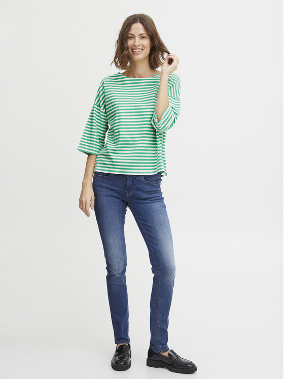 Fransa Fransa Μπλουζάκι 20611666 Πράσινο Regular Fit
