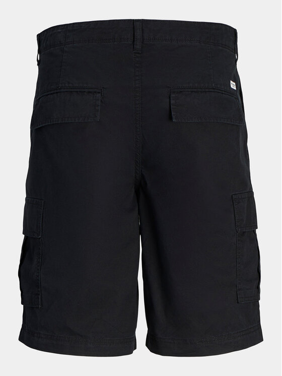 Jack & Jones Junior Jack & Jones Junior Szorty materiałowe Jpstcole 12254171 Czarny Loose Fit