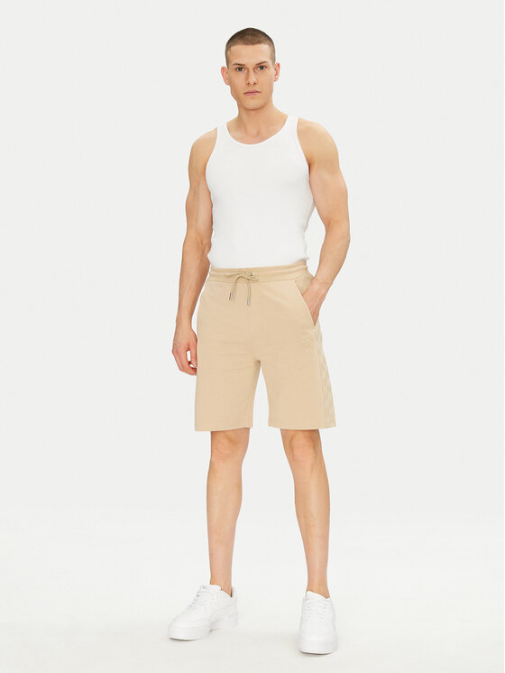 KARL LAGERFELD KARL LAGERFELD Szorty sportowe 705071 552951 Beżowy Regular Fit