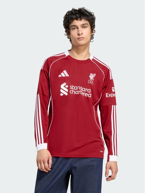 adidas adidas Koszulka techniczna Liverpool FC 25/26 Long Sleeve Home Jersey Czerwony Slim Fit