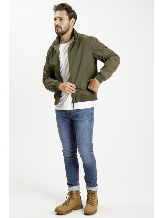 Cross Jeans Cross Jeans Kurtka przejściowa 40256-002 Khaki Regular Fit