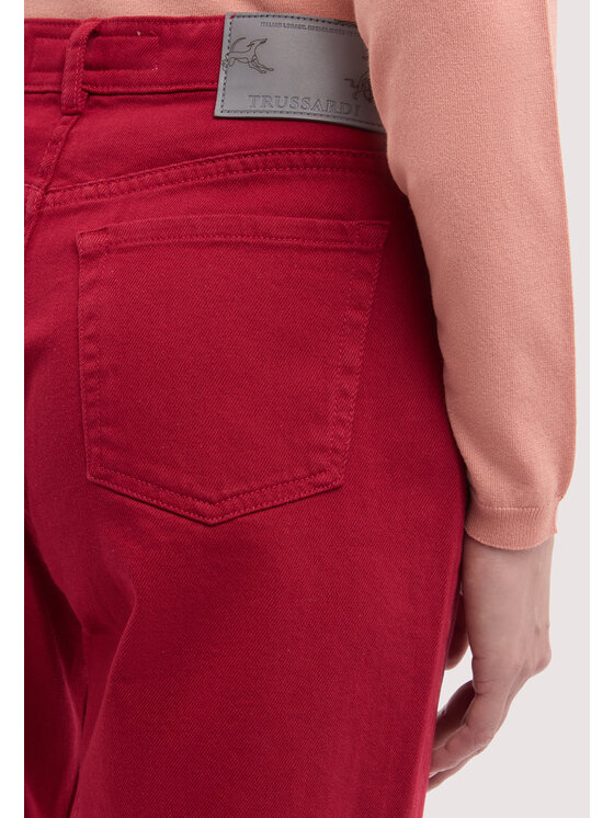 Trussardi Trussardi Pantaloni di tessuto P7059000362N036 Rosso Regular Fit