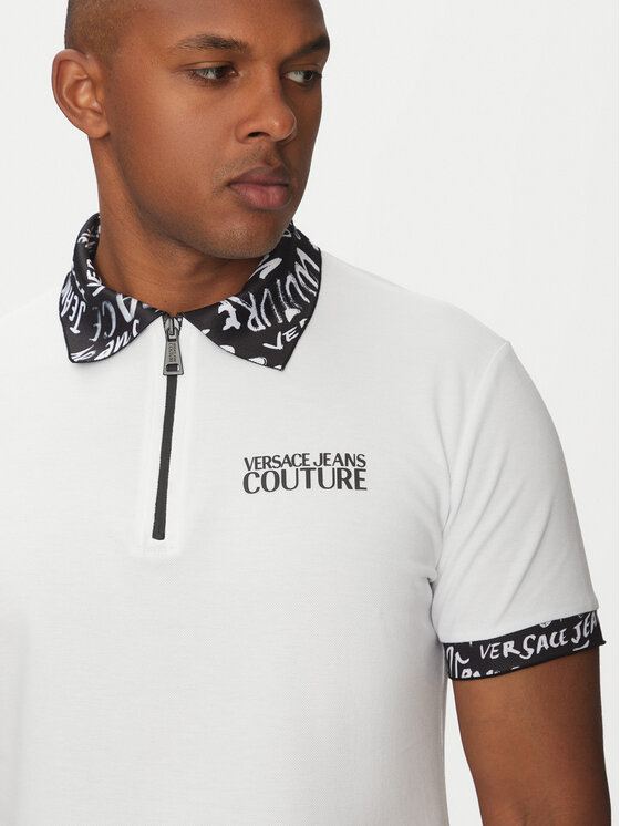 Versace Jeans Couture Versace Jeans Couture Polo majica 78GAGT02 Bela Regular Fit