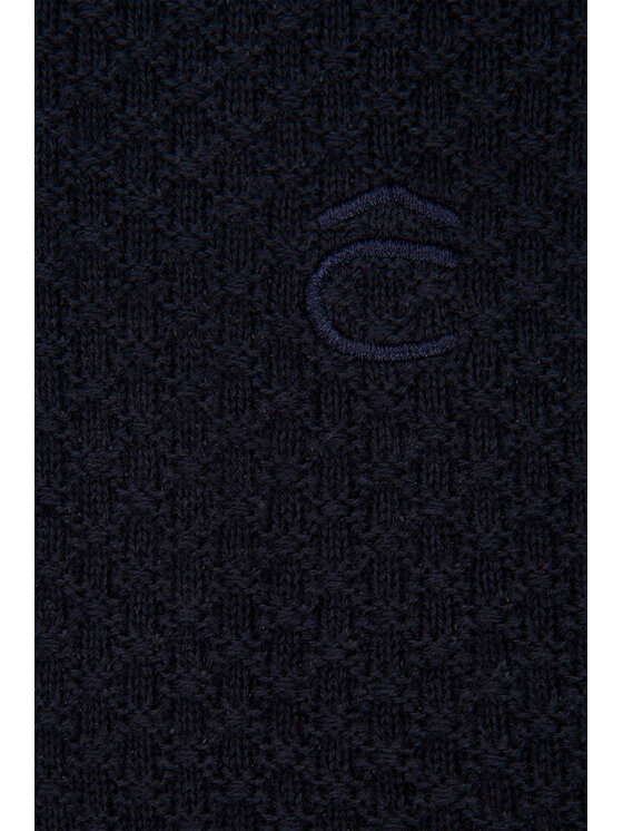 Lancerto Lancerto Sweter Xander Granatowy Regular Fit