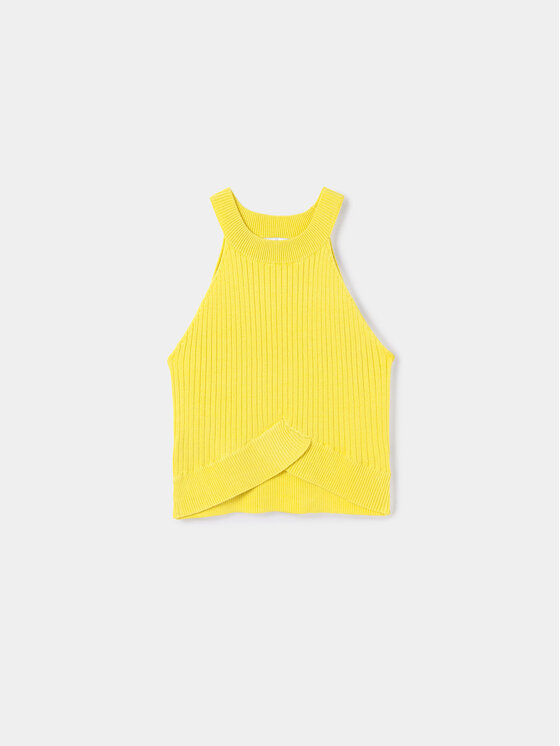 Mayoral Mayoral Top 6023 Żółty Slim Fit
