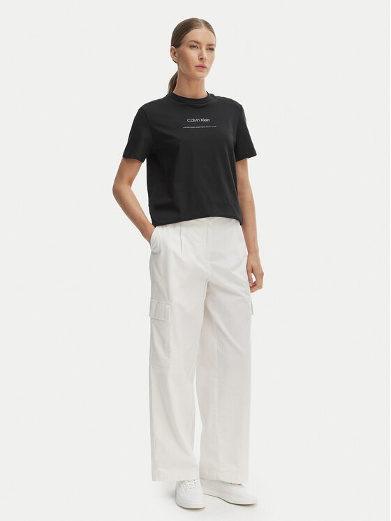 Calvin Klein Jeans Calvin Klein Jeans Tričko Classic LV047C811G Čierna Regular Fit