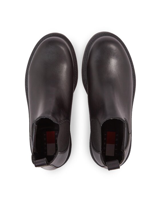 Tommy Jeans Tommy Jeans Šnurovacia obuv Tjm Napa Leather EM0EM01254 Čierna