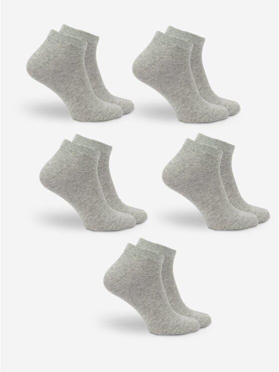 Urban Socks Urban Socks Zestaw 5 par niskich skarpet męskich Zestaw 5 Par Niskich Skarpet Męskich Szarych Urban Socks No Logo 41-46 Szary