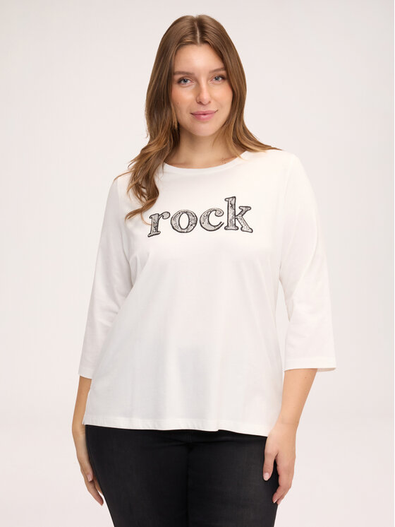 Fiorella Rubino Fiorella Rubino Blusa G02WL009685N011 Bianco Regular Fit