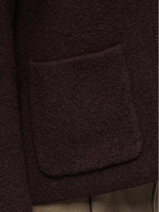 Ombre Ombre Sweter OW-SW-E0020 Brązowy Relaxed Fit