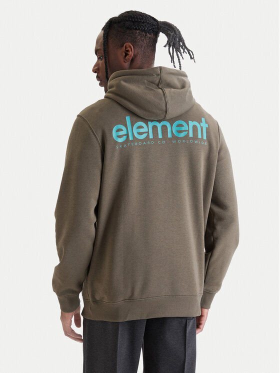 Element Element Džemperis ar kapuci Lowcase Bp Po ELYSF00296 Haki Regular Fit