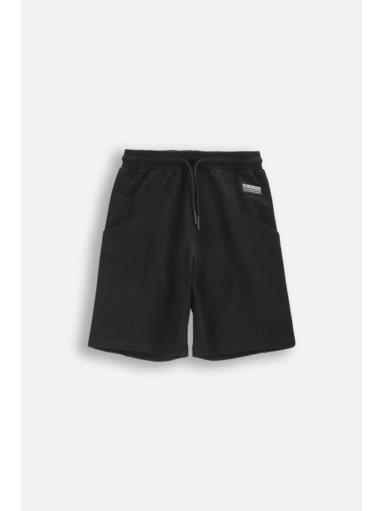Coccodrillo Coccodrillo Šortky z materiálu WC6120503HBJ-021 Černá Regular Fit