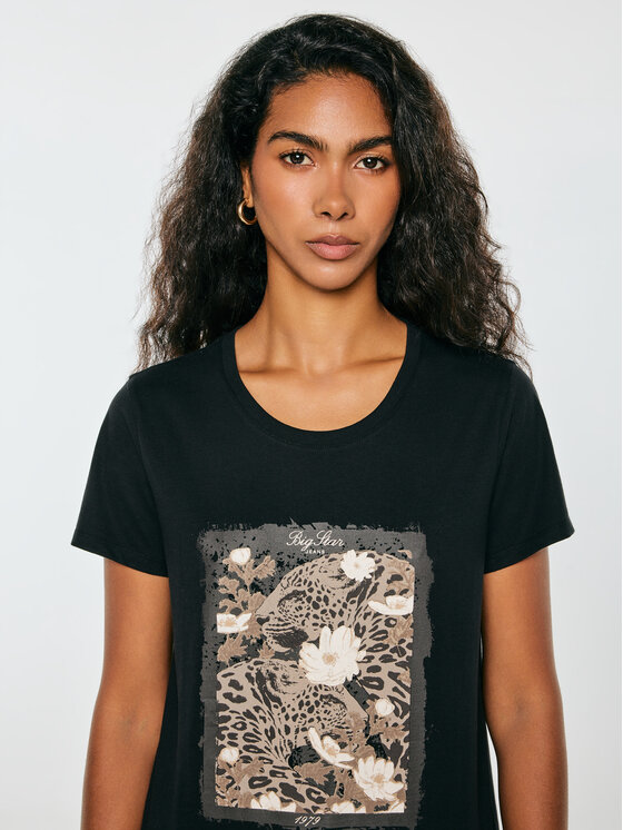 BIG STAR BIG STAR T-Shirt RELLKA Czarny Basic Fit