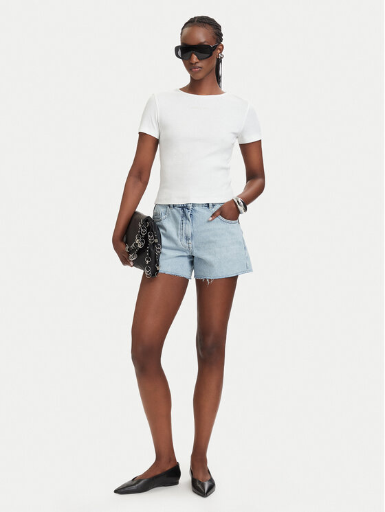 Patrizia Pepe Patrizia Pepe T-shirt 2M4522/J407-W146 Bianco Slim Fit