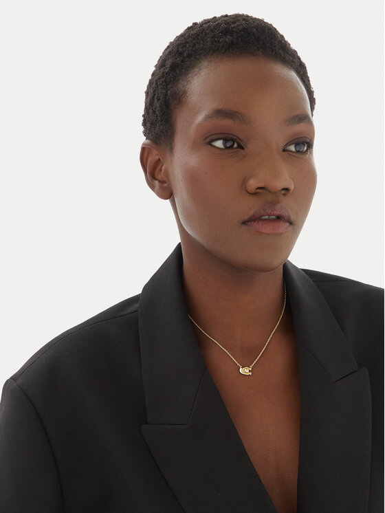 Coach Coach Nyaklánc Pearl Signature C Pendant Necklace 37341916GLD651 Arany