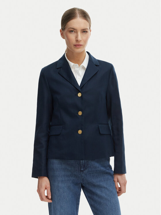 Tommy Hilfiger Tommy Hilfiger Sacou WW0WW49335 Bleumarin Slim Fit