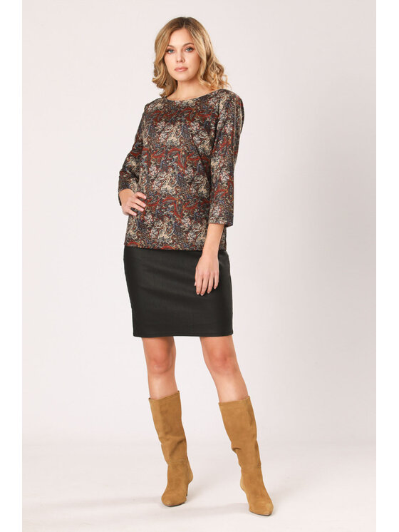 QUIOSQUE QUIOSQUE Halenka JOINT BLOUSE Barevná Regular Fit