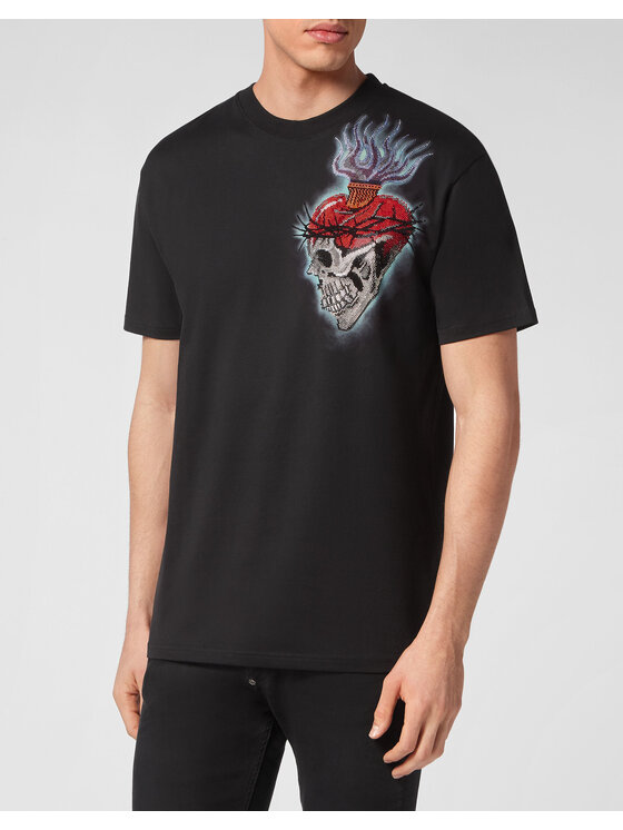 PHILIPP PLEIN PHILIPP PLEIN T-Shirt 1885 Černá Regular Fit
