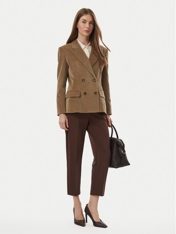 Marella Marella Marynarka 2623046122200 Brązowy jasny Regular Fit