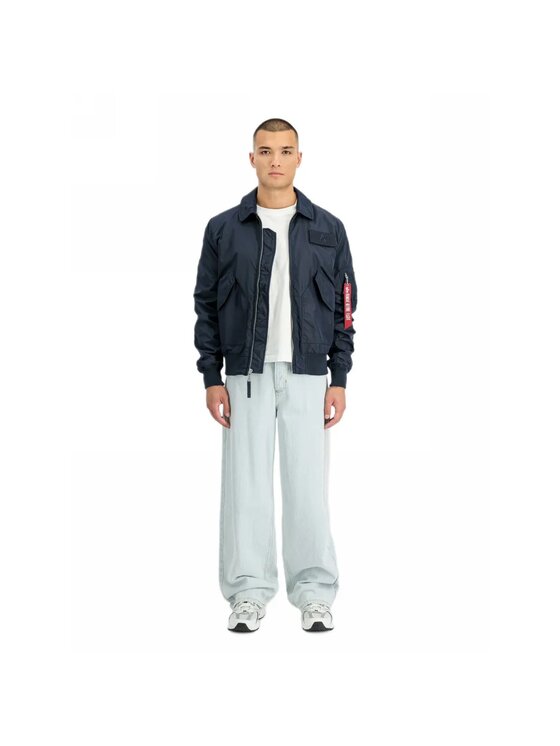 Alpha Industries Alpha Industries Bunda pro přechodné období AI.266101 Tmavomodrá Slim Fit