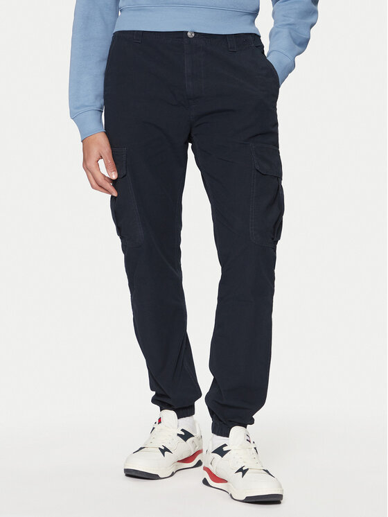 Tommy Jeans Jogger nohavice Ryan DM0DM20284 Tmavomodrá Regular Fit