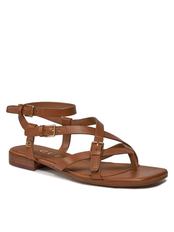 Guess Sandalen Tamper FLJTAM LEA03 Braun | Modivo.de 
