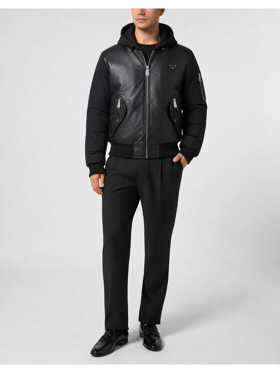 PHILIPP PLEIN PHILIPP PLEIN Bomber 31548 Nero Regular Fit