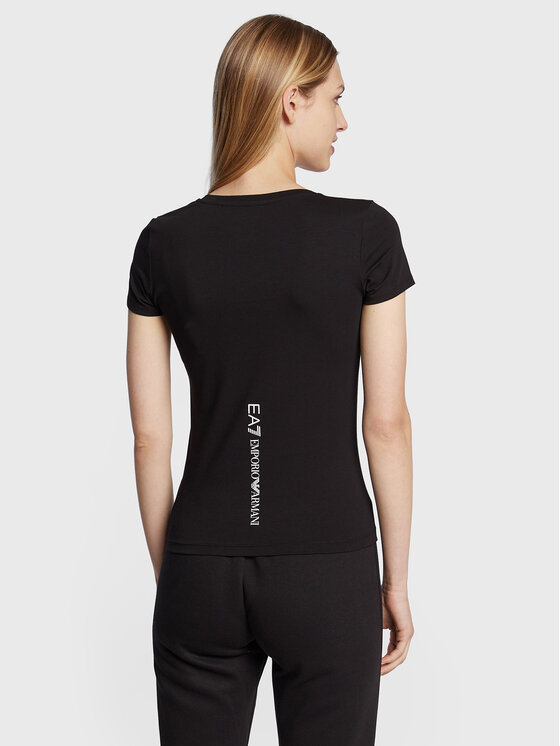 EA7 Emporio Armani EA7 Emporio Armani T-Shirt 8NTT66 TJFKZ 1200 Černá Slim Fit