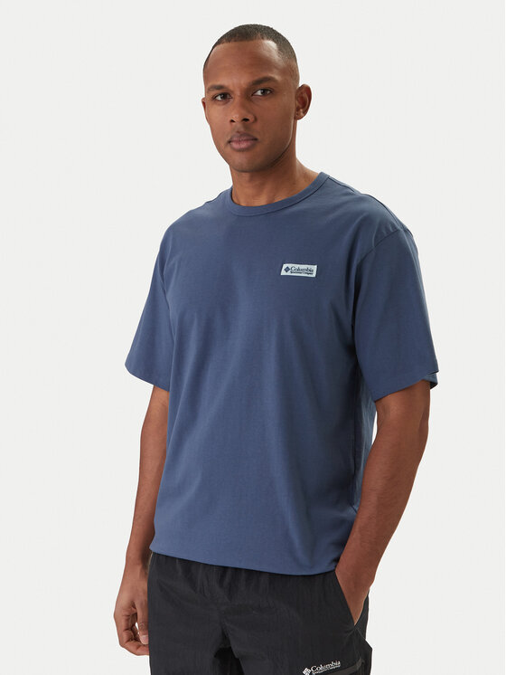 Columbia Columbia T-krekls CSC™ Heavyweight Iconic 2155061 Zils Relaxed Fit