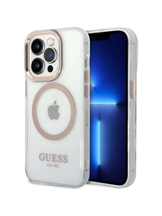 Etui na telefon Guess, Kolorowe, Outline MagSafe