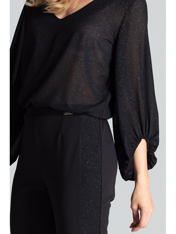 FIGL FIGLFIGL Pantaloni da donna M689 Nero Regular Fit