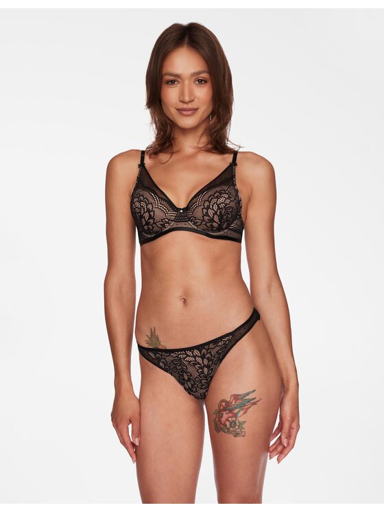 Esotiq Esotiq Biustonosz push-up 39971-61X Czarny