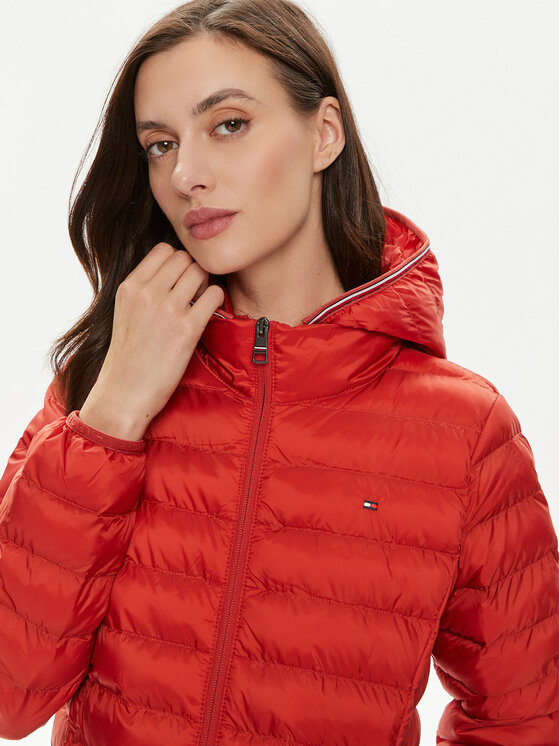 Tommy Hilfiger Tommy Hilfiger Bunda pro přechodné období WW0WW38927 Červená Regular Fit