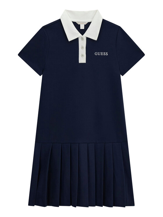 Guess Guess Kasdieninė suknelė J6YK03 K3956 Tamsiai mėlyna Regular Fit